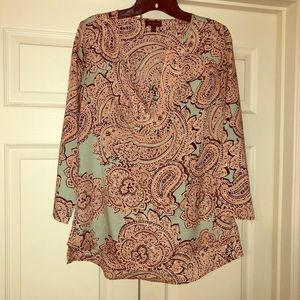 The Limited paisley blouse sz. Small